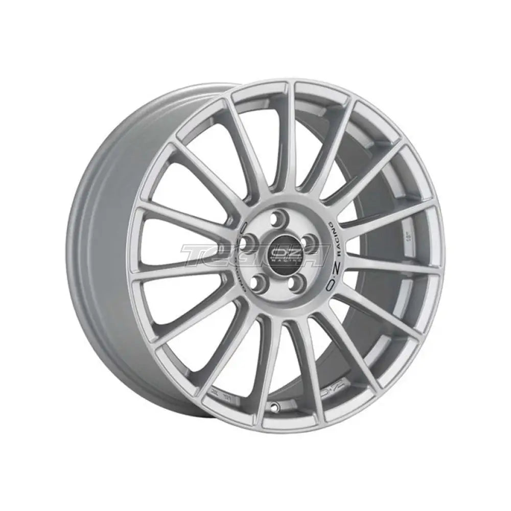 OZ Sport Superturismo LM Alloy Wheel 18x8 ET48 5x100 Matt Race Silver Black Lettering 68mm CB