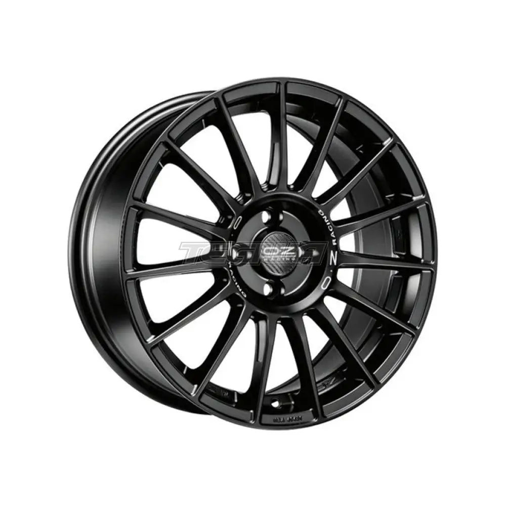 OZ Sport Superturismo LM Alloy Wheel 19x8.5 ET38 5x114.3 Matt Black Silver Lettering 75mm CB