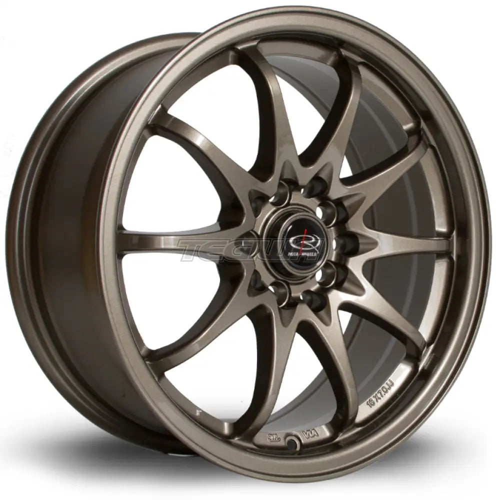 Rota Fighter Alloy Wheel 16x7 ET40 5x100,5x114 Bronze 73mm CB