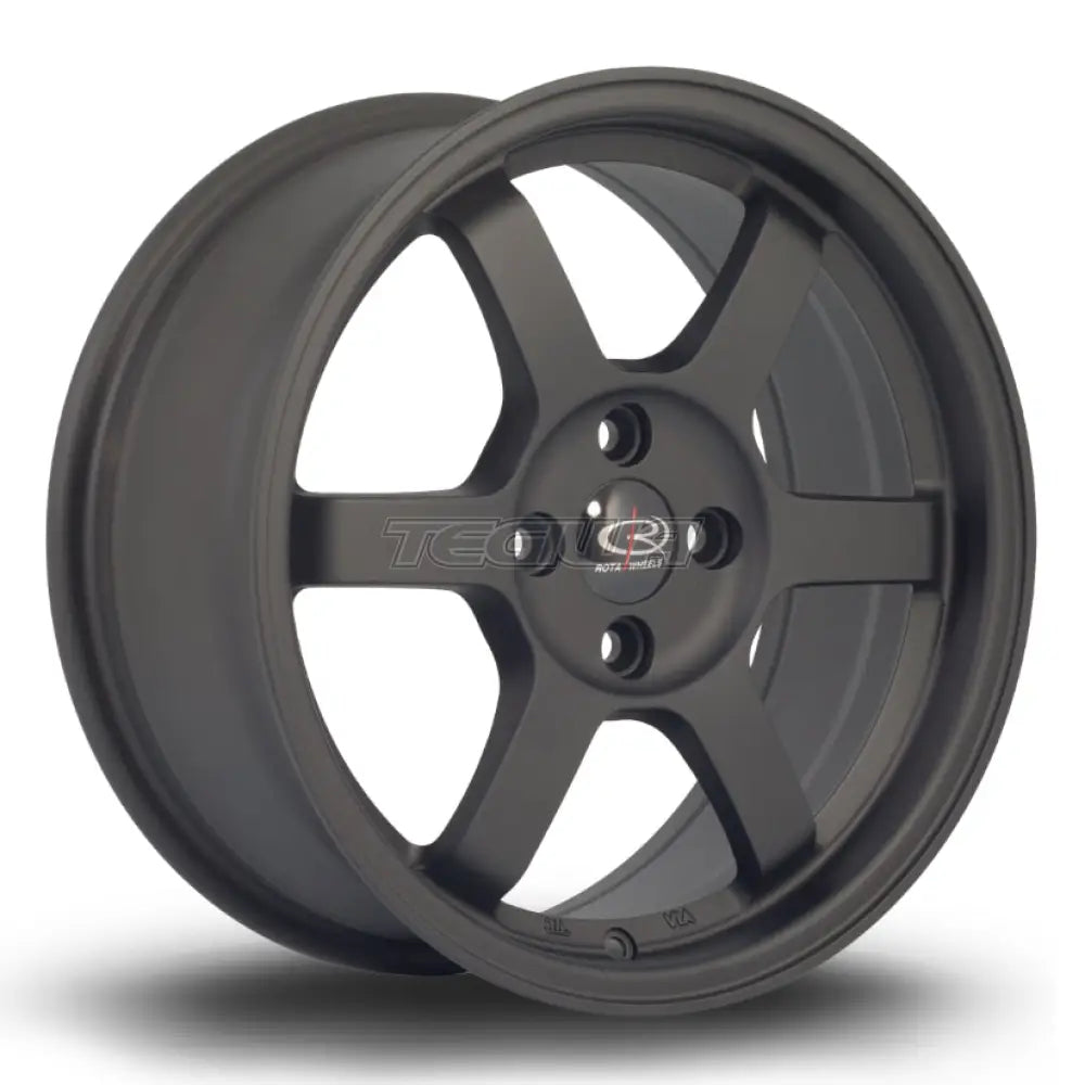 Rota Grid Alloy Wheel 16x7 ET40 4x100 Flat Black 2 67.1mm CB