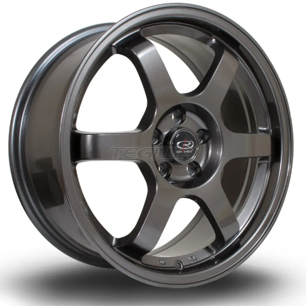 Rota Grid Alloy Wheel 17x7.5 ET45 4x108 Gunmetal 73mm CB