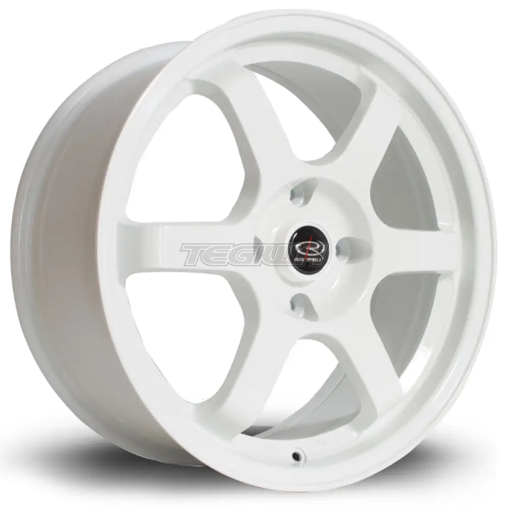 Rota Grid Alloy Wheel 17x7.5 ET45 4x108 White 73mm CB