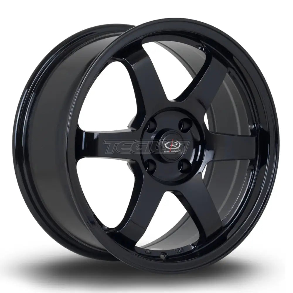 Rota Grid Alloy Wheel 17x8 ET35 4x108 Black 73mm CB