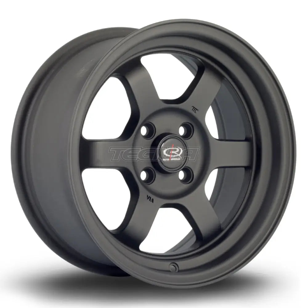 Rota Grid-V Alloy Wheel 15x7 ET20 4x100 Flat Black 2 67.1mm CB