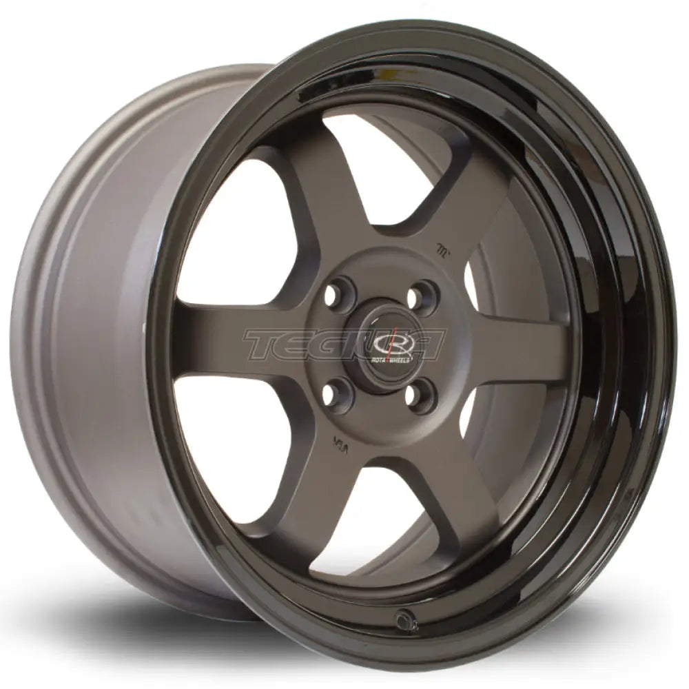 Rota Grid-V Alloy Wheel 16x8 ET20 4x100 Flat Gunmetal 67.1mm CB