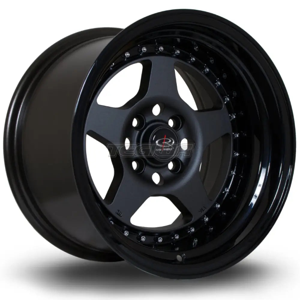 Rota Kyusha Alloy Wheel 15x9 ET0 4x100 Flat Gunmetal Black Lip 67.1mm CB