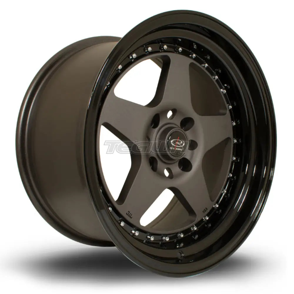 Rota Kyusha Alloy Wheel 17x9 ET12 5x114 Flat Gunmetal Black Lip 73mm CB