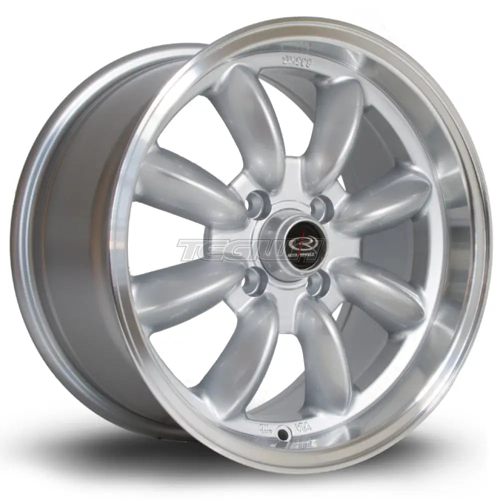 Rota RB Alloy Wheel 15x8 ET30 4x100 Silver Polished Lip 67.1mm CB