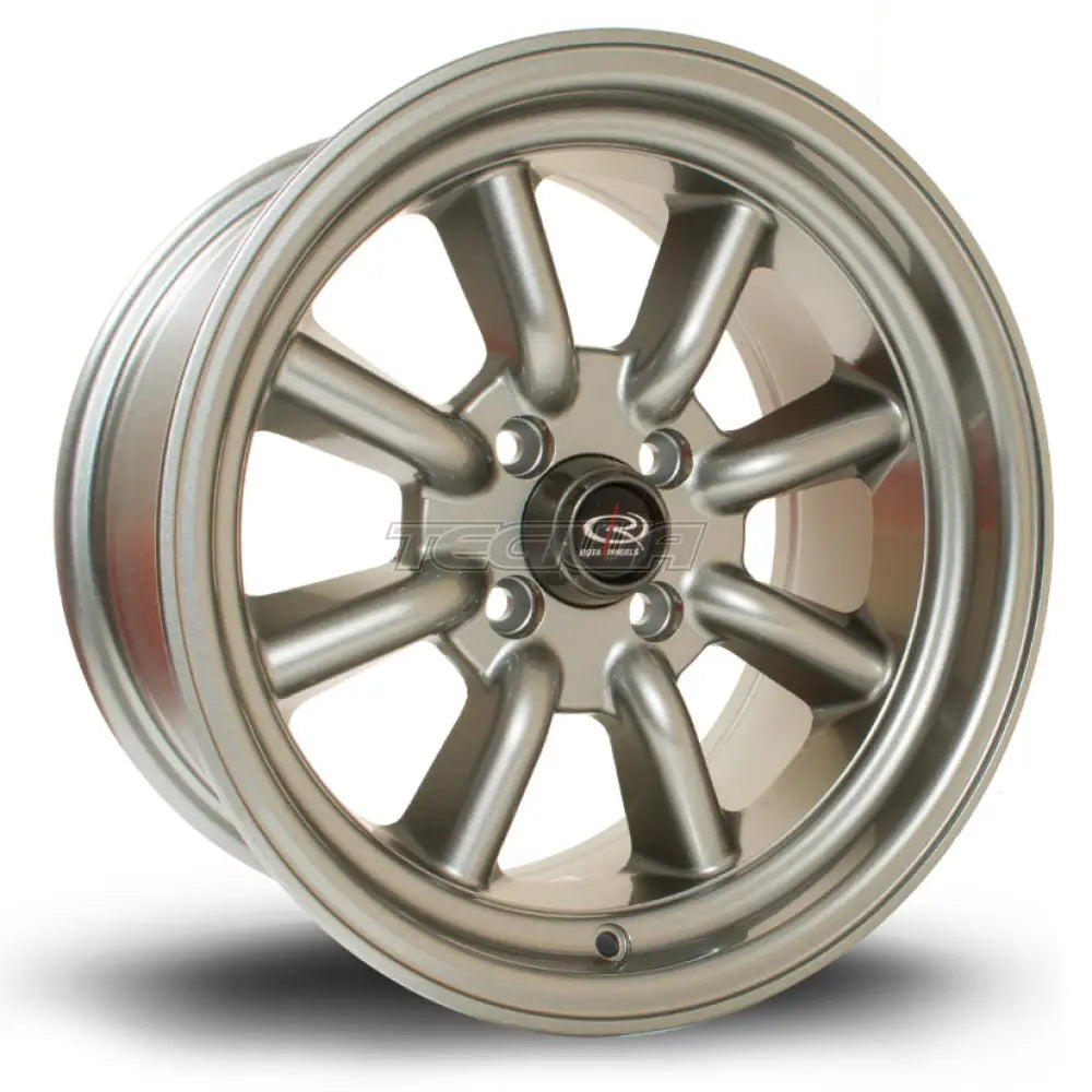 Rota RKR Alloy Wheel 15x8 ET0 4x100 Steelgrey 67.1mm CB