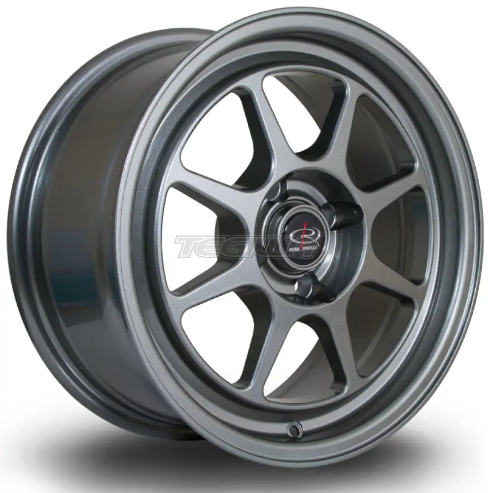 Rota Spec8 Alloy Wheel 15x7 ET35 4x100 Steelgrey 67.1mm CB