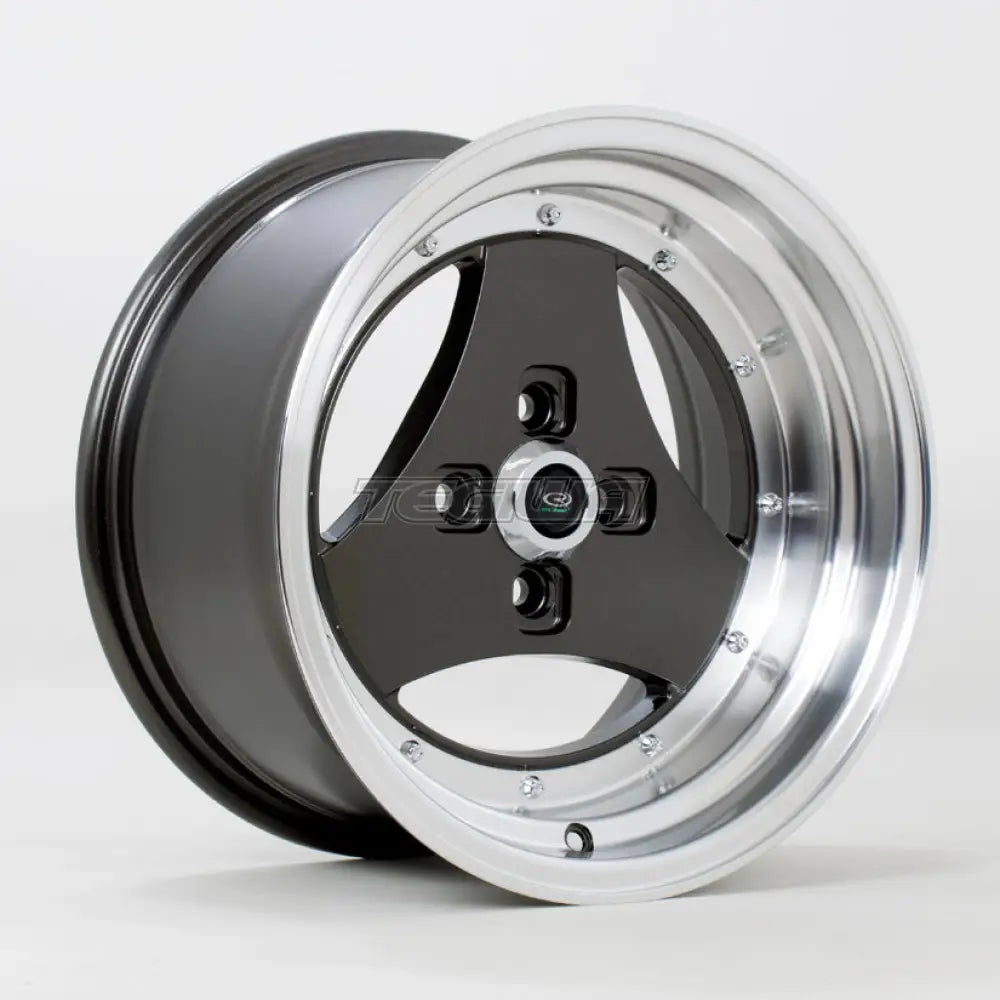 Rota Triad Alloy Wheel 15x8 ET0 4x100 Gunmetal Polished Lip 67.1mm CB