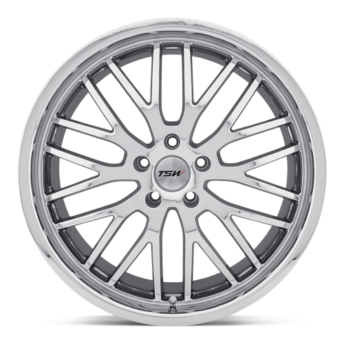 TSW SNETTERTON Alloy Wheel 19x8 ET45 5x112 Chrome 72.1mm CB