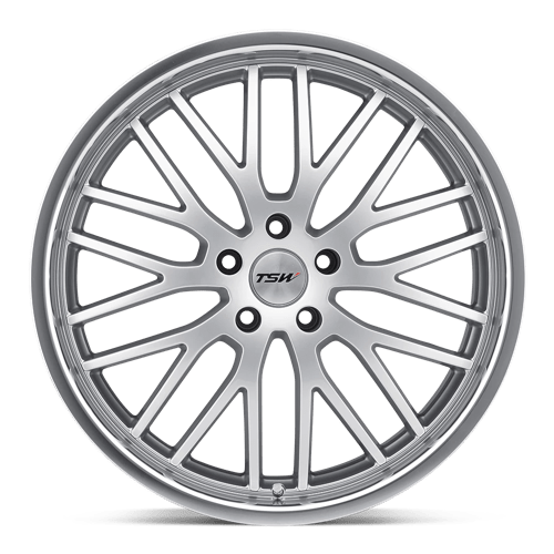 TSW SNETTERTON Alloy Wheel 17x8 ET40 5x114 Hyper Silver With Mirror Cut Lip 76.1mm CB