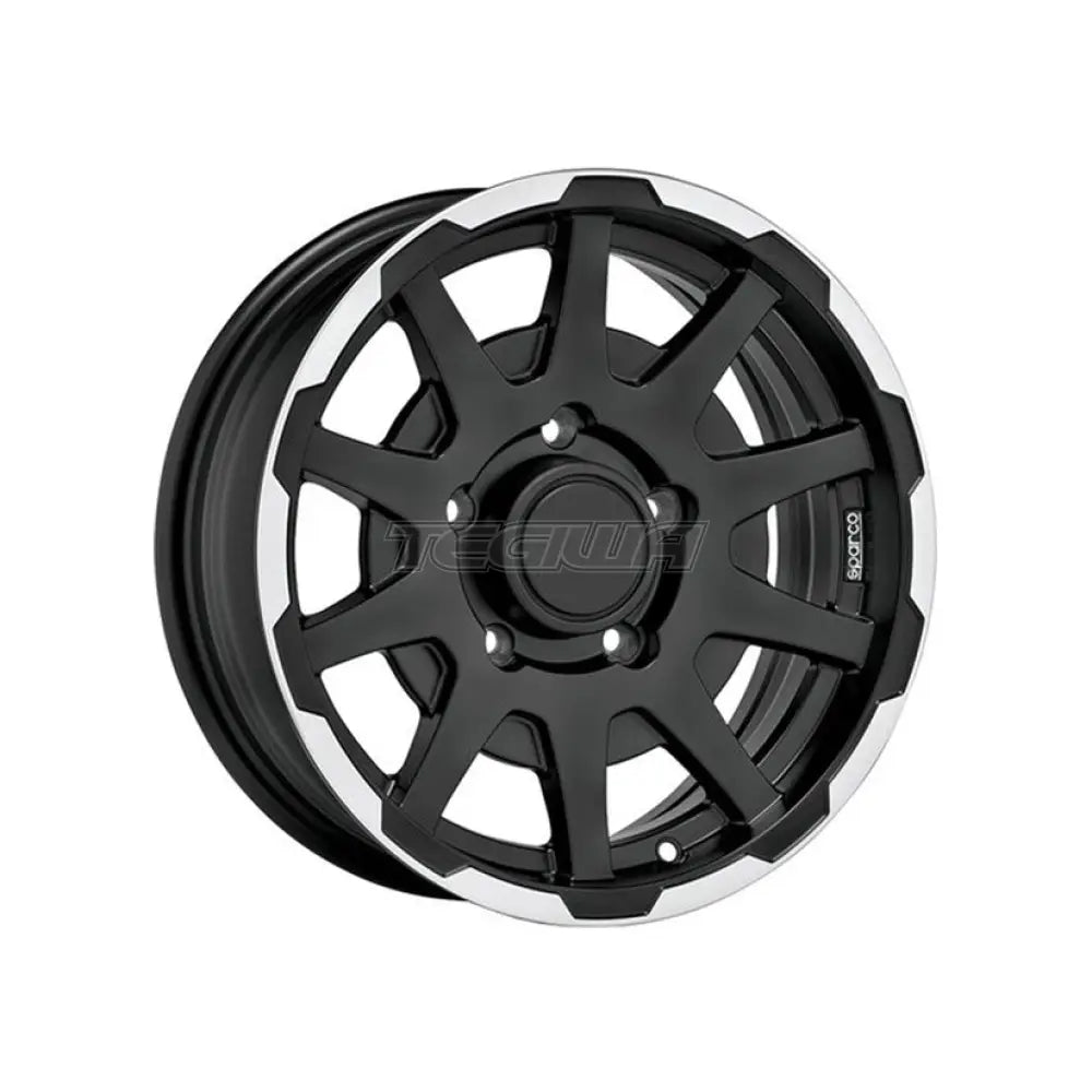 SPARCO Sparco Dakar Alloy Wheel 16x5.5 ET0 5x139.7 Matt Black Polished Lip 108.3mm CB
