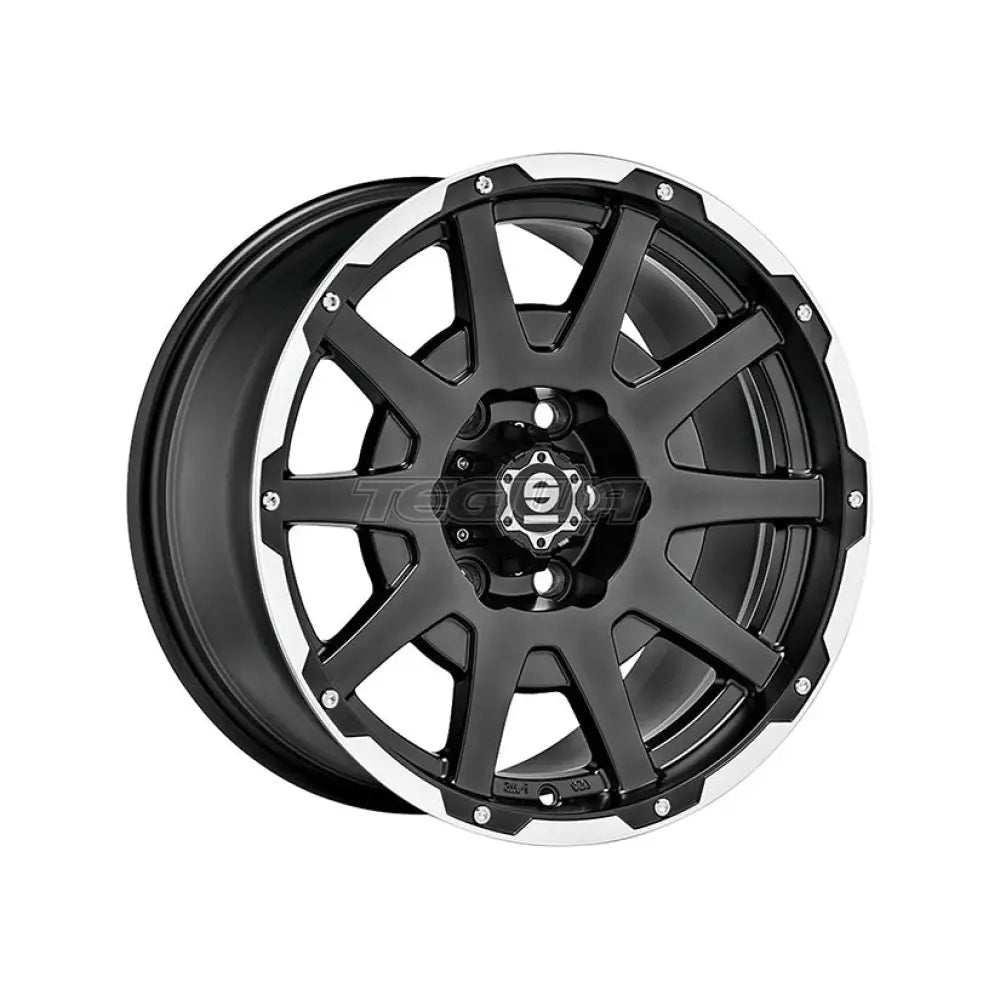 SPARCO Sparco Dakar Alloy Wheel 18x8.5 ET0 6x135 Matt Black Polished Lip Rivets 87.06mm CB