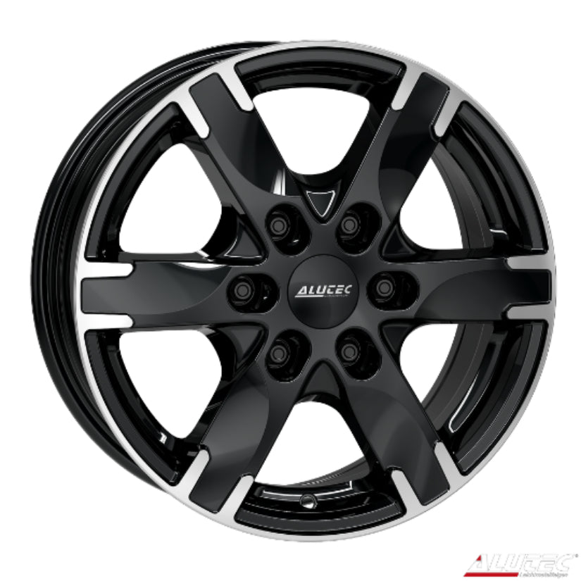 ALUTEC Titan Alloy Wheel 17x7.5 ET30 6x139.7 Diamond Black Polished 106.1mm CB
