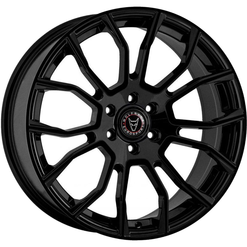 Wolfrace Eurosport Evoke X Alloy Wheel 18x8.5 ET45 6x130 Gloss Black 84.1mm CB
