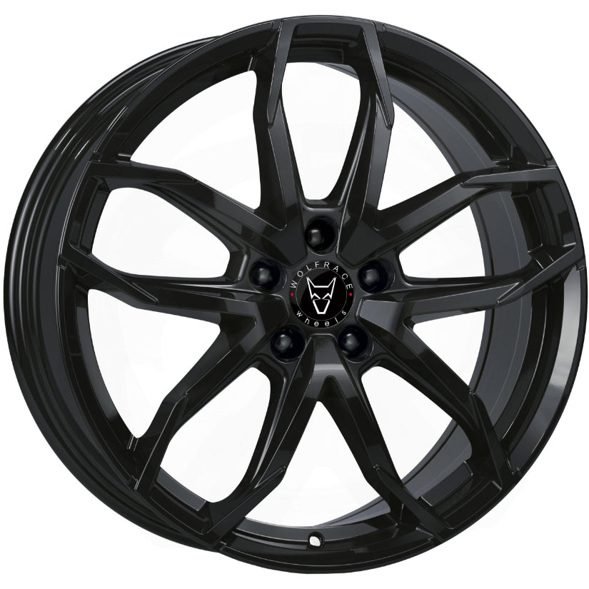 Wolfrace Eurosport TUV Lucca Alloy Wheel 20x8 ET40 5x112 Diamond Black 70.1mm CB