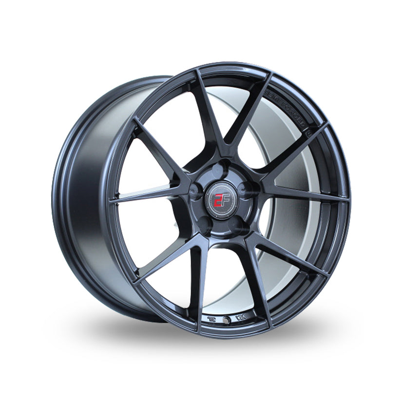 2FORGE ZF6 Alloy Wheel 18x11 ET18 to 55 5x114 Gloss Gunmetal 72.6mm CB
