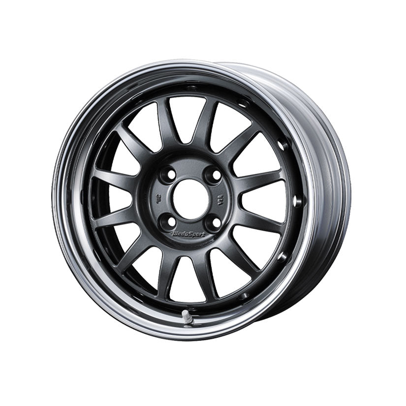 WedsSport Racing Alloy Wheel 15"x7" ET20-45 4x100 Gunmetal 65mm CB