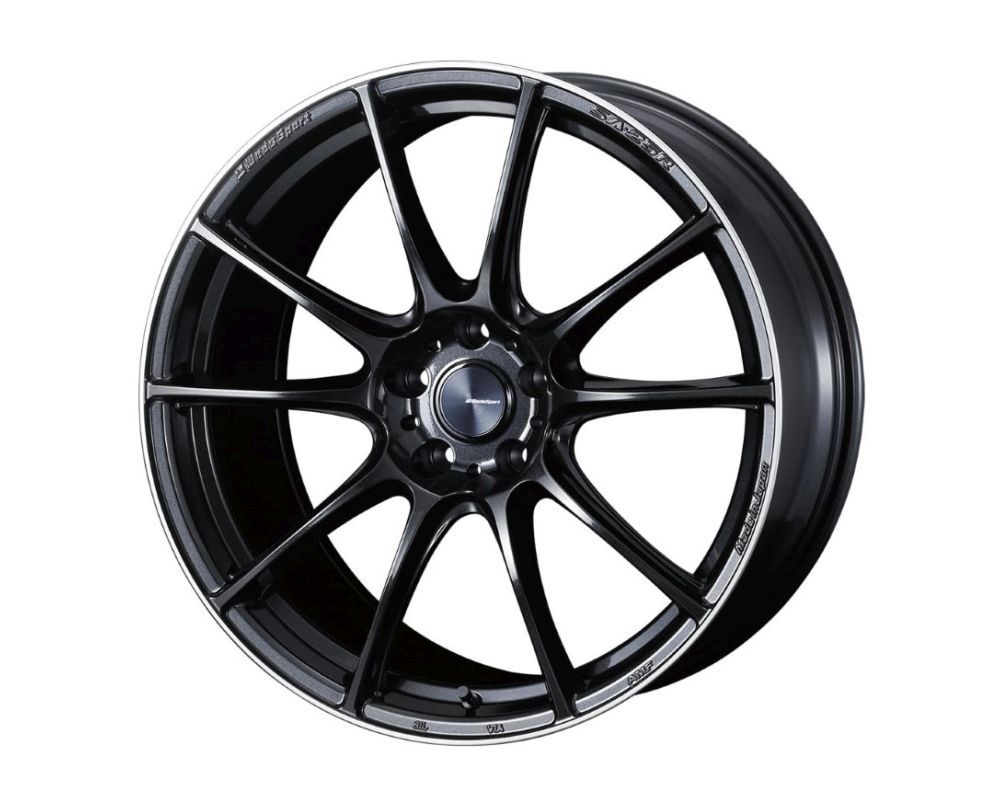 WedsSport SA-25R Alloy Wheel 19x9.5 5x114.3 ET48 Metal Black 73mm CB